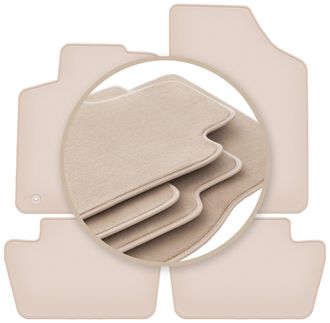 OEM Alfombrillas Beige Premium Para Peugeot 307 Hatchback, Familiar, Sw 2001-2009