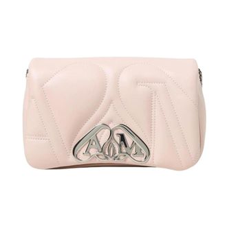 Alexander McQueen Cross Body Bags, female, Beige, ONE SIZE, Quilted Mini Shoulder Bag
