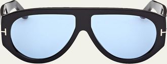 Tom Ford Bronson 60MM Acetate Pilot Sunglasses
