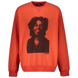Dsquared2 DSquared2 Heren Bob Marley Cool Fit Sweatshirt (Rood)