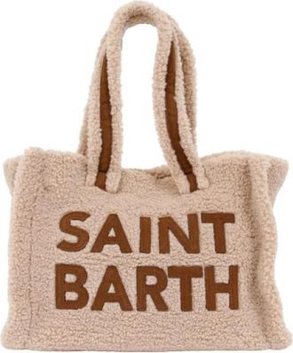 MC2 Saint Barth Colette Shearling Tote - Dames - Shoppers - Beige - ONE Size - Tassen