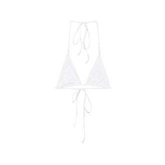 Frankies Bikinis X Jennie Encore Triangle-cup Halterneck Bikini Top