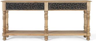 Giner&Colomer Consola fabricada en madera de mango con diseño artesanal