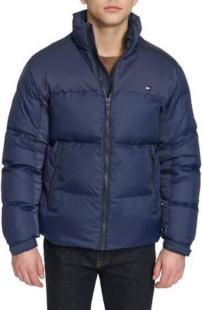 Tommy Hilfiger Matte Water Resistant Puffer Jacket in Midnight at Nordstrom Rack, Size Small