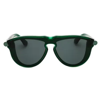 Burberry BE4427410487 Dark-Lens Green Frame Sunglasses - Green