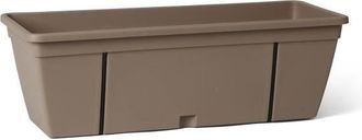 OEM Jardini&egrave;re + Gancho Para Balc&oacute;n - Pl&aacute;stico - Topo - Rectangular - 50x20xh16cm - 100% Reciclable - Garden Id