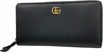 Gucci Black Leather Long Wallet (Bi-Fold) (Pre-Owned)