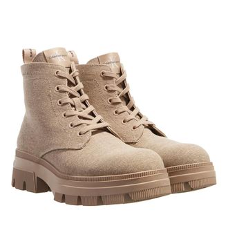 Calvin Klein Boots & Ankle Boots - Chunky Combat Laceup Boot Co - beige - Boots & Ankle Boots for ladies