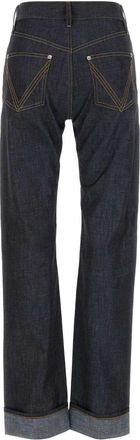 Bottega Veneta Womens Denim Jeans Navy Cotton