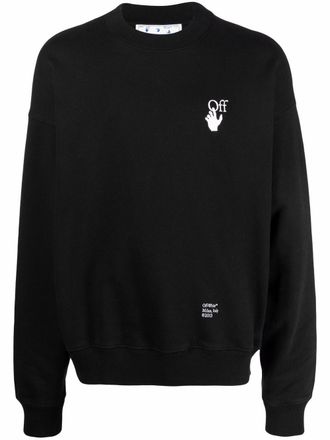 Off-white Carav Arrows motif sweatshirt - Black