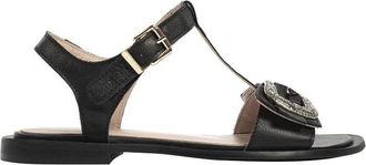 L37 Platte sandalen - Dames - Sandalen - Zwart - 37 EU - Schoenen