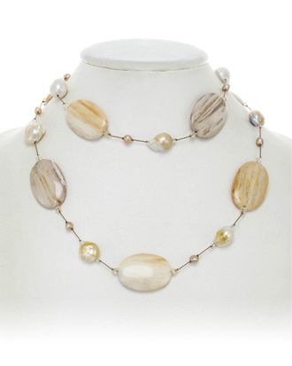 Margo Morrison Silver Pearl Necklace