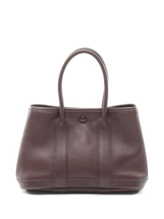 Herm&egrave;s 2005 PM Garden Party top-handles tote bag - women - Calf Leather - One Size - Brown