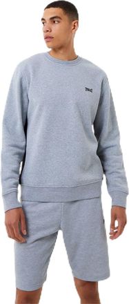Everlast Mens Premium Crew Sweatshirt Long Sleeve Top Grey Marl XL