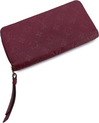 Louis Vuitton Violet Leather Zippy Wallet (Authentic Pre-Loved)