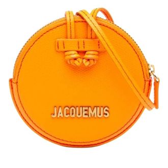 Jacquemus Pre-owned Mini Crossbody Bag - Dames - Pre-owned - Oranje - Maat: ONE Size Leer