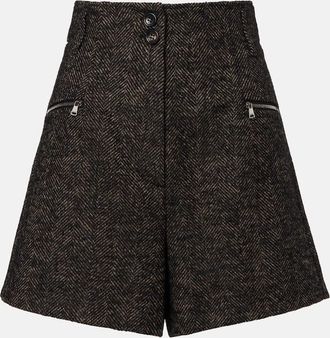 Max Mara Shorts in misto lana
