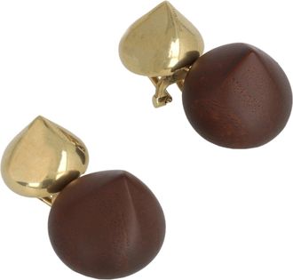 Ferragamo Sculptural Clip on Earrings