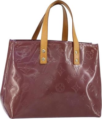 Louis Vuitton Reade Handbag Monogram Vernis Purple Patent_Leather Handbag (Pre-Owned)