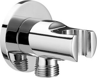 Roca Roca - Soporte Con Toma De Agua Round Aqua Color: Negro Mate