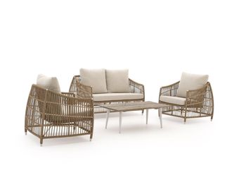 Manifesto Furniture Manifesto Ortello/ROUGH-K stoel-bank loungeset 4-delig 4-zits