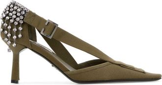Prada Green Pointed-toe Pumps