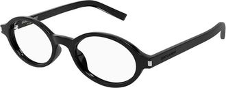 Saint Laurent Ladies Black Oval Eyeglass Frames SL751JEANNEOPT 001