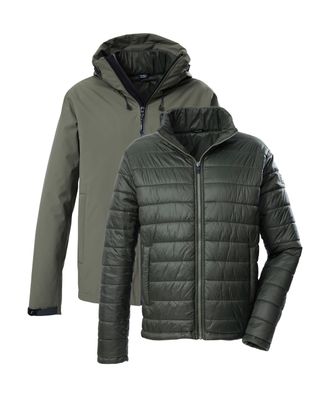 Killtec 3-in-1-Funktionsjacke KILLTEC KOW 95 MN JCKT, Herren, Gr. 4XL, graugr&uuml;n, Obermaterial: 100% Polyamid;Futter: 100% Polyamid;F&uuml;llung: 100% Polyester, Ja
