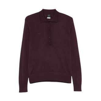 Pinko Pinko - Maglia Polo - Dames - Truien - Paars - Maat: M Wol