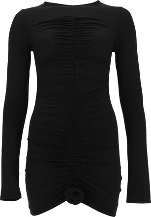 La Reveche Lillibet Long Sleeves Asymmetrical Mini Dress