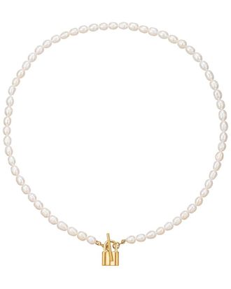 Eyecandy LA Eye Candy La Titanium Shell Pearl Necklace