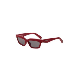 Jacquemus Sunglasses, female, Red, Size: ONE SIZE Salon Sunglasses