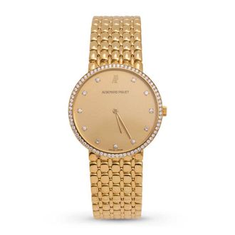 Audemars Piguet Pre-owned Audemars Piguet Cobra Diamond Champagne Dial Ladies Watch C96823