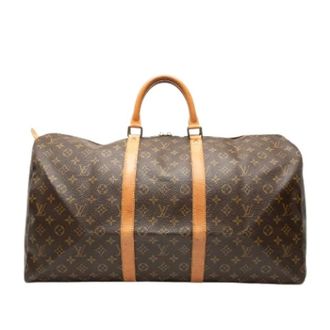 Louis Vuitton Pre-owned Weekend Bags, female, Brown, Size: ONE SIZE Pre-owned Keepall 55