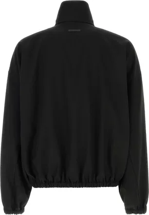 Fear of God Mens Track Jacket Black Virgin Wool