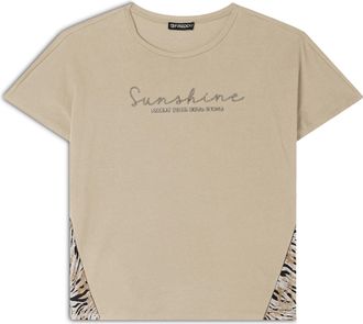 Freddy T-shirt maniche a kimono con stampa fantasia sui fianchi