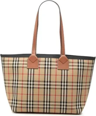 Burberry Pre-owned Tote Bags, female, Beige, Size: ONE SIZE Pre-owned Vintage Tote Bag