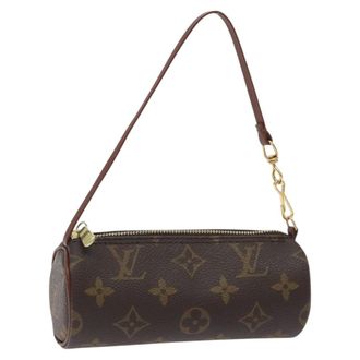 Louis Vuitton Papillon Pochette Monogram Canvas Brown Canvas Clutche & Pouche Bag (Pre-Owned)