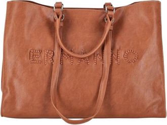 Ermanno Scervino Borsa Tote Grande Barbara Logo - - Bags - Donna - Marrone - ONE SIZE