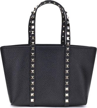 Valentino Garavani Black Calf Leather Bos Taurus Shoulder Womens Bag