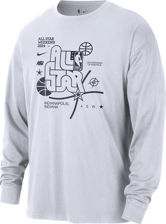 Nike 2024 NBA All-Star Weekend Max90 Long-Sleeve T-Shirt White FQ6530-100
