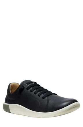 Keen KNX Leather Sneaker in Black/Star White at Nordstrom, Size 11.5