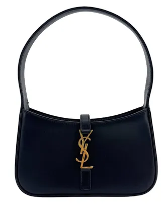 Saint Laurent Black Calfskin Le 5 A 7 Mini Crossbody (Authentic Pre-Loved)