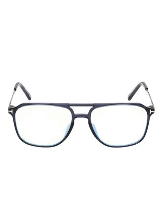Tom Ford Eyewear Occhiali con montatura stile pilota - Blu