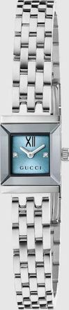 Gucci G-Frame Watch, 14x18mm, Steel, Steel