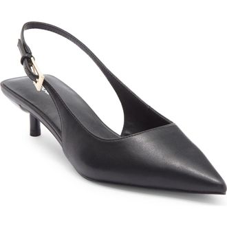 Abound Lidia Slingback Kitten Heel Pump in Black at Nordstrom Rack, Size 9.5