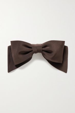 Sophie Buhai + Net Sustain Fermacapelli In Cr&ecirc;pe De Chine - Marrone