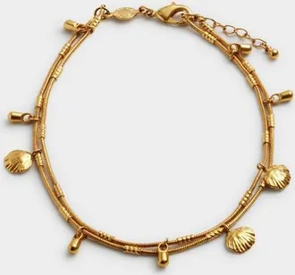 Katie Loxton Cochellia Anklet in Gold Coated at Nordstrom, Size 9