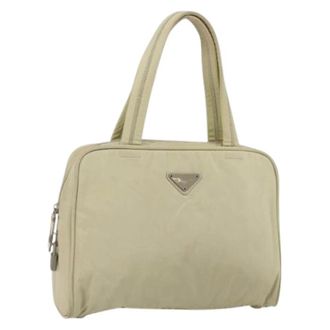 Prada Pre-owned Handbags, female, Beige, Size: ONE SIZE Pre-owned Vintage Hand Bag