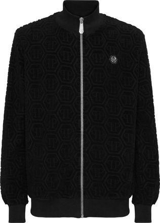 Philipp Plein Embossed Zip-up Jacket